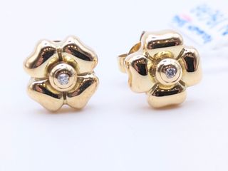 Pendientes oro 18k brillantes