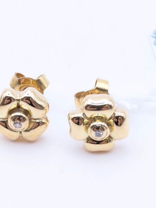 Pendientes oro 18k brillantes