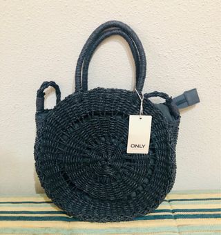 Bolso rafia capazo ONLY negro