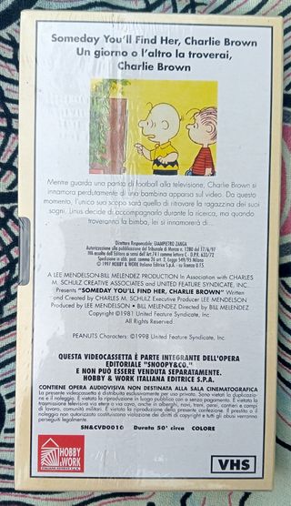 VHS Snoopy & Co - Un Giorno o L'altro