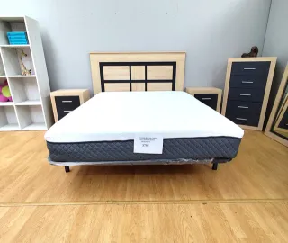 Dormitorio nuevo: Cama + 2 mesitas + cómoda