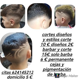 Contacto 624145212
10€ corte
5 € barba
5€ domi
