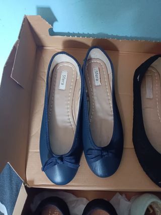 LOTE Bailarinas Zara, Sfera y Primark