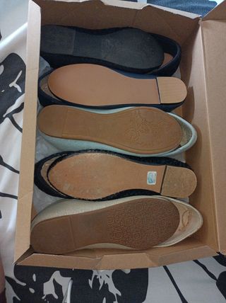 LOTE Bailarinas Zara, Sfera y Primark