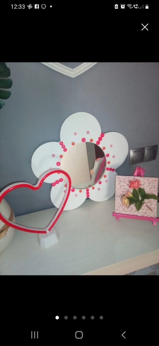 Espejo decoración y cuadro mandala