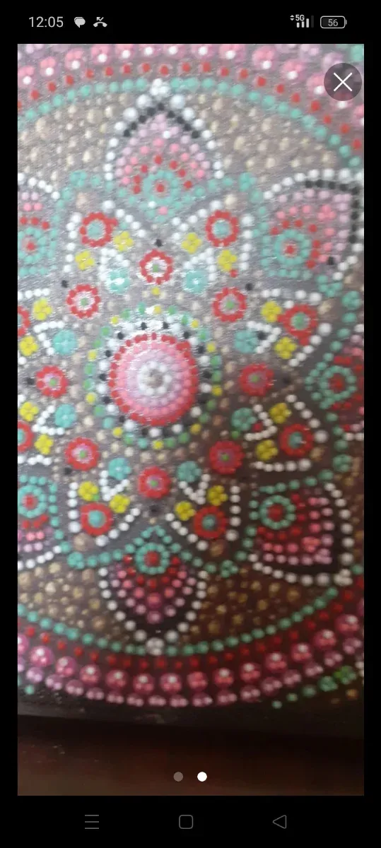 Espejo decoración y cuadro mandala