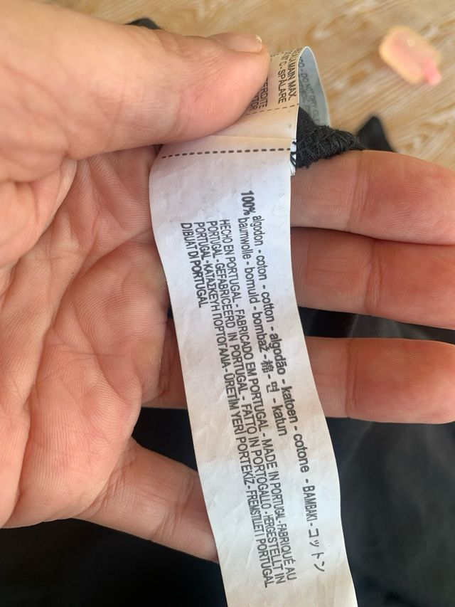 Vestido midi negro - algodón