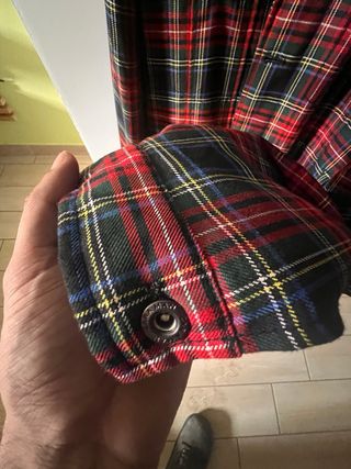 Giacca Zara L Tartan Rossa