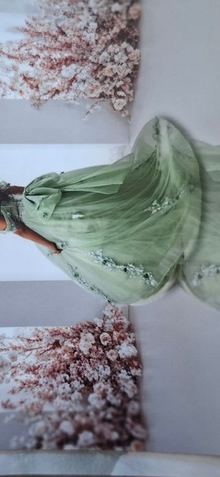 Vestido Quinceañera Verde salvia