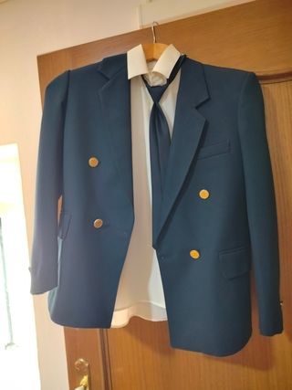 Traje azul comunión niño
