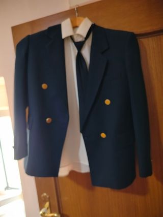 Traje azul comunión niño