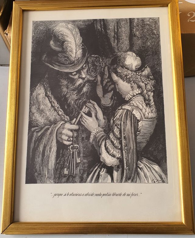 Láminas de ilustraciones en plumilla de cuentos