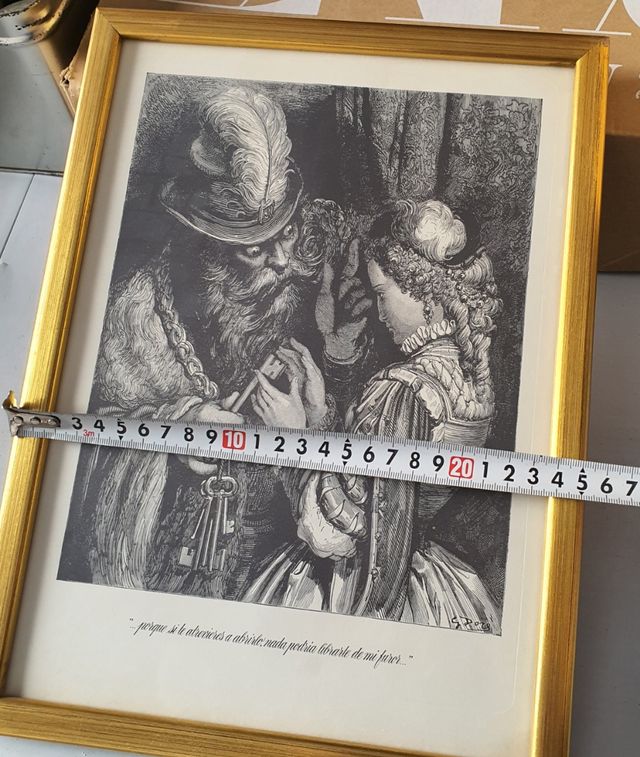 Láminas de ilustraciones en plumilla de cuentos