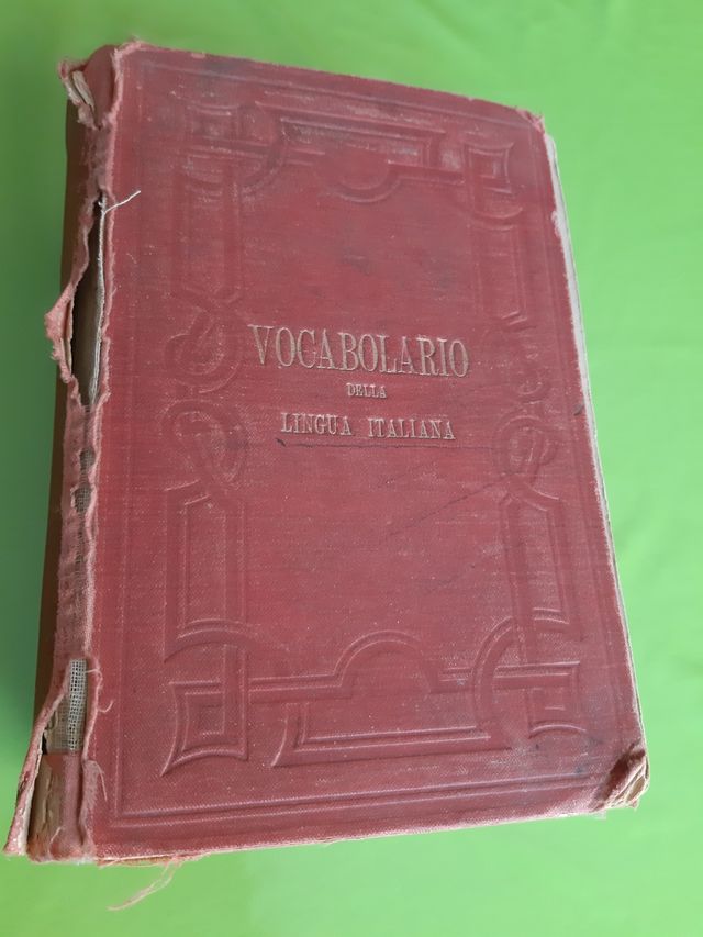 1891 Vocabolario Lingua Italiana - Antico
