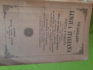 1891 Vocabolario Lingua Italiana - Antico