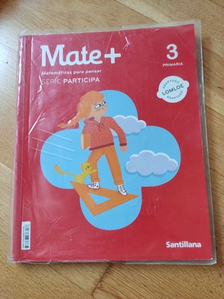 Libro Matemáticas 3°Primaria Mate+ Part
