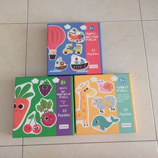 3 Puzzles infantiles 3+ años