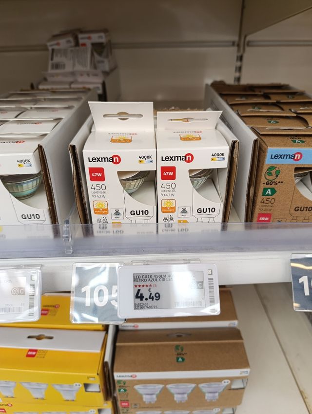 Plafón techo - Luz empotrada