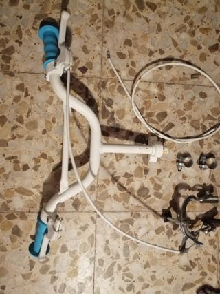 Manillar bici niño, blanco