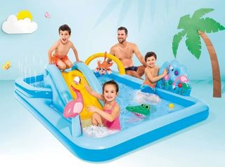 Piscina infantil INTEX con tobogán