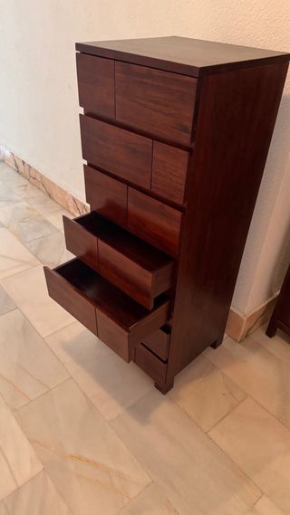 Cómoda sifonier madera WENGUÉ 
10 cajones ALQUERIA