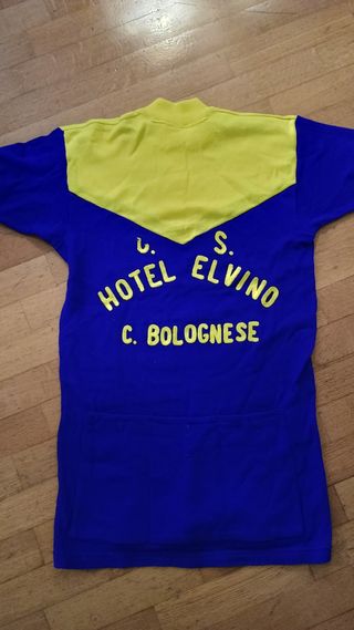 Maglia vintage ciclista presto G. S. Hotel Elvino
