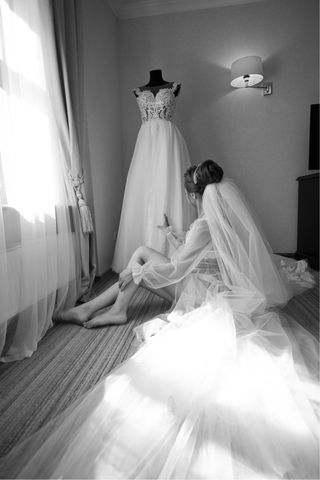 Vestido novia blanco - elegante
