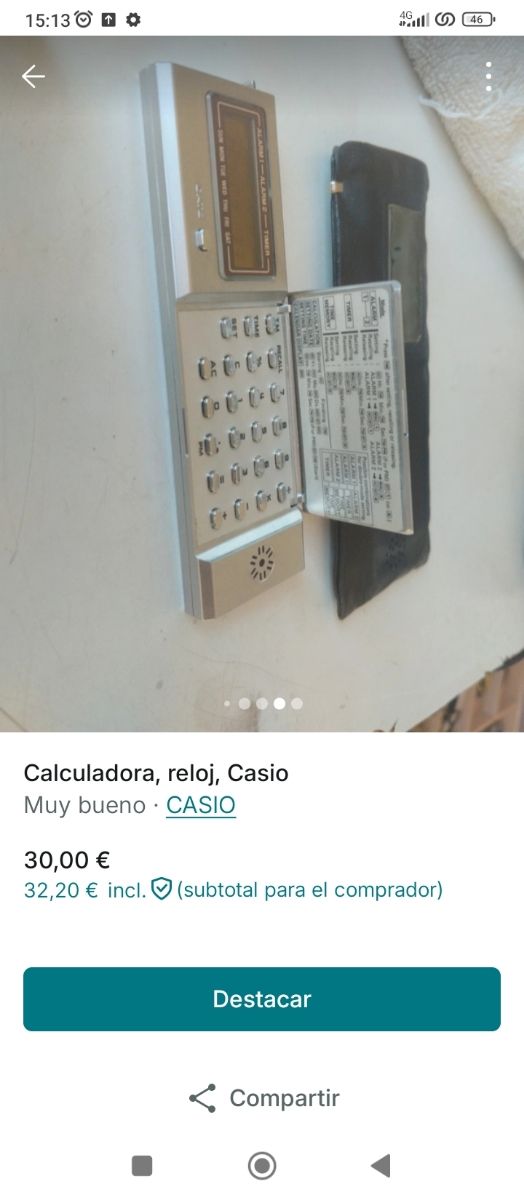 Calculadora Casio vintage