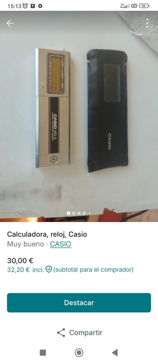 Calculadora Casio vintage
