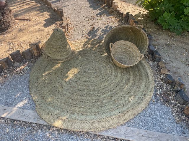 tappeto rotondo in fibra naturale