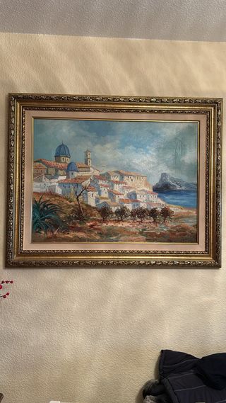 Cuadro paisaje costa