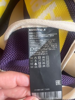 Bolso Bimba y Lola XL rayas. usado 2 veces. PVP120