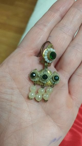 Aderezo Fallera antiguo: Broche y pendientes