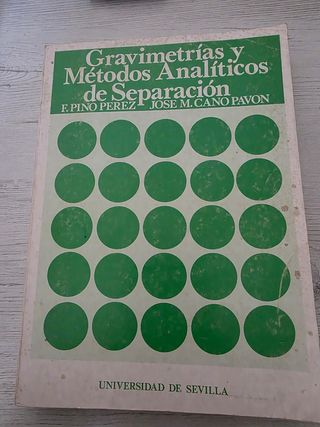 Gravimetrias y Métodos Analíticos de Separación 