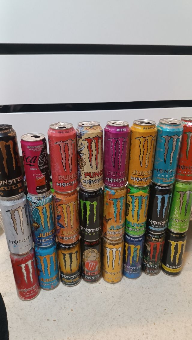 25 Latas Monster Vacías