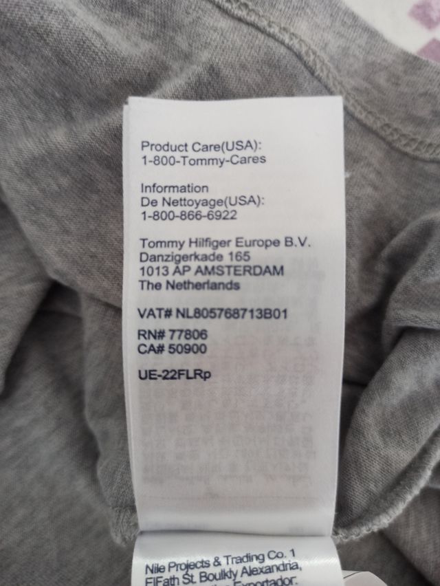 Camiseta Tommy Hilfiger Gris