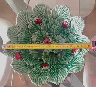 Ensaladera y 6 tazas fresas vintage