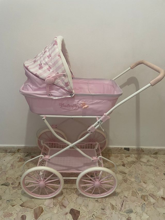 Coche Muñeca Butterfly Rosa