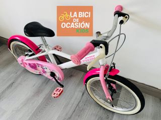 Bicicleta Infantil Btwin Rosa 16" niña 4-6 años