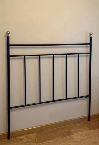 Cabecero cama forja negro-dorado