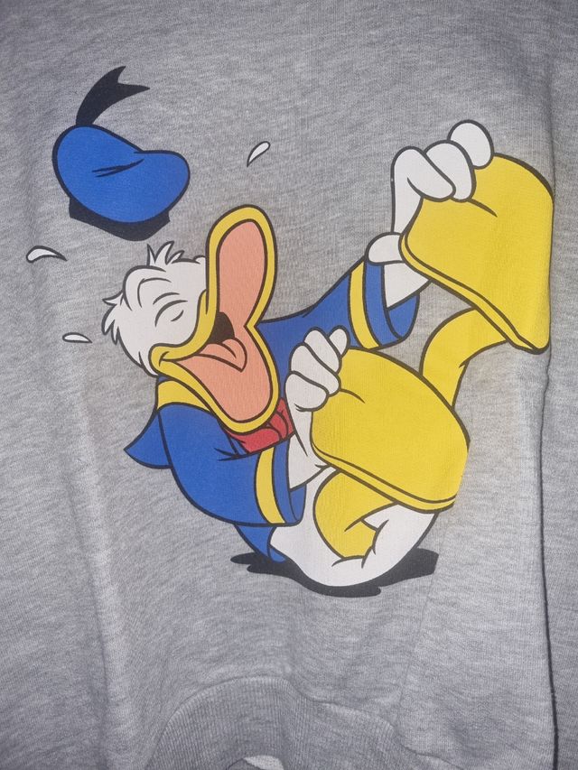 Sudadera gris Pato Lucas