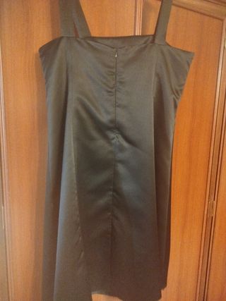 Vestido fiesta negro multicolor Talla Grande lo