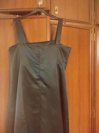 Vestido fiesta negro multicolor Talla Grande lo