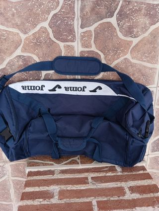 Bolsa deporte Joma azul-blanca