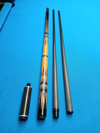 Taco de billar YFEN con 2 flechas carbono.