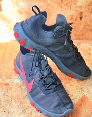 Zapatillas Nike React - Negras y Rojas