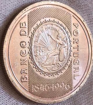 500 Escudos Plata Portugal 1996 150 Aniversario