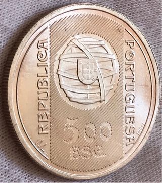 500 Escudos Plata Portugal 1996 150 Aniversario