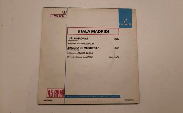 Vinilo Real Madrid (1978) - Coleccionismo
