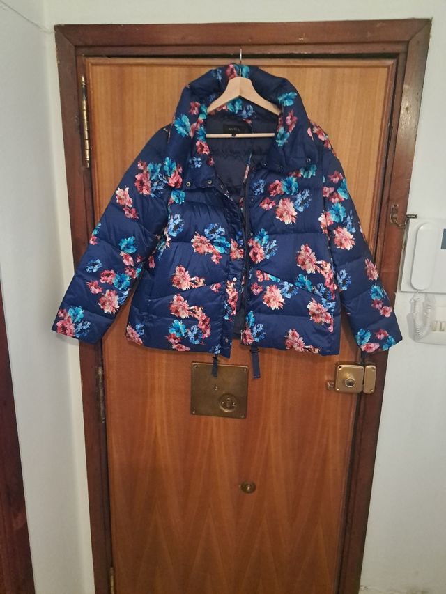 Cazadora acolchada floral XXL